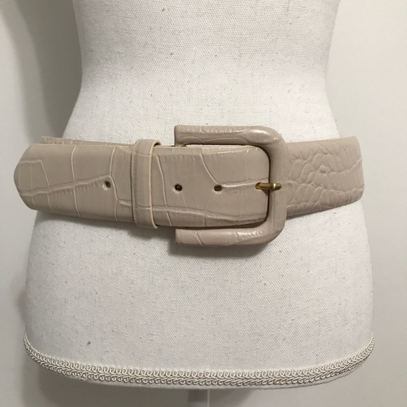W. Kleinberg Embossed Crocodile Belt main image 5